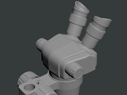 Микроскоп 3D модель, без текстур