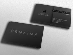 Визитка для компании PROXIMA