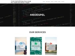 Сайт для Израильской компании MEDESPEL