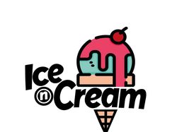 Логотип для кафе-мороженого.