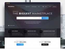 Marketplace — разработка шаблона для Themeforest