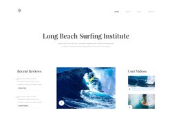 Вёрстка сайта сёрфинг-клуба по PSD-макету