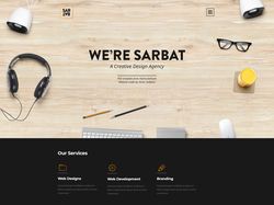 Сайт-визитка дизайн-агенства sarbat