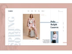 Дизайн страницы интернет-магазина одежды