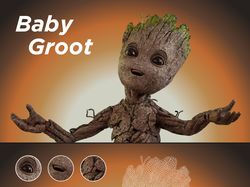 groot baby_low poly