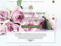 Vintage Homepage f&#252;r Hochzeitsscheune / Eventscheu