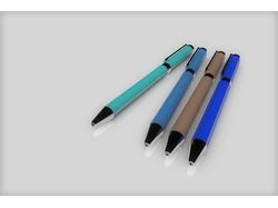 Ручки на белом фоне
