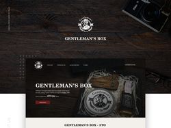 Landing Page для Gentlemen's Box