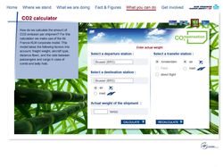 Дизайн интерфейса on-line калькулятора Air France