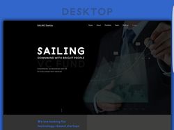 Сайт венчурного фонда "Sailing Startup"