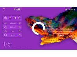 Дизайн приложения Clap
