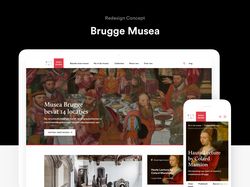 Концепт веб-сайта музеев в г. Брюгге