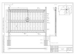 Разработка чертежа стального забора по фотографиям