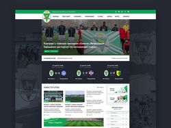 Веб-дизайн корпоративного сайта «ФК Гомель».