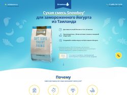 Дизайн лендинга для Snowbay