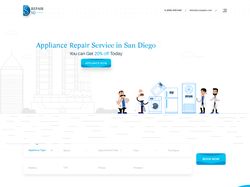 Repair SD - Дизайн сайта по ремонту техники