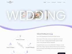 Посадочная страница для Свадебного Агенства