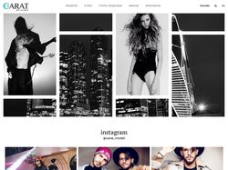 Дизайн сайта для модельного агенства "Caratmodel"