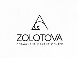 Логотип для центра перманентного макияжа ZOLOTOVA