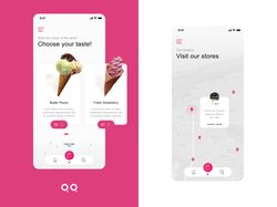 Ice cream store - app design