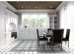 Дизайн и 3D визуализация кухни-гостиной