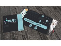 Дизайн визитки для оффшор-крюинга Marpo Crewing.