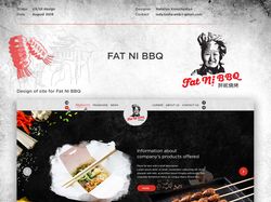 Creative design of site for Fat Ni BBQ