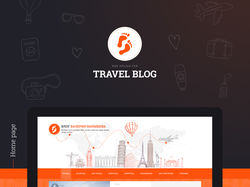  Дизайн блога о путешествиях