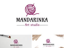 Logo for art studio Mandarinka