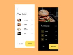 Дизайн приложения по заказу еды с доставкой