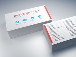 Визитки часовых магазинов Bestwatch и Макситайм