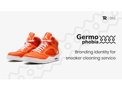 Лого и брендинг для сникер химчистки "Germophobia"