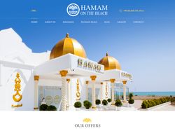 Hamam On The Beach. Дизайн сайта