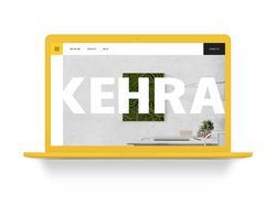 Kehra landing page design
