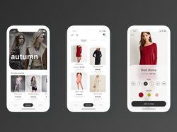 Дизайн приложения магазина одежды