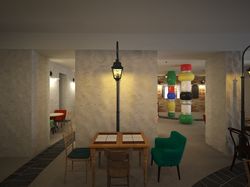 Дизайн кафе в стиле архитектора Хундертвассера