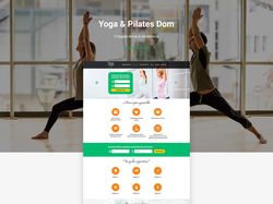 Yoga Dom, сайт для студии йоги