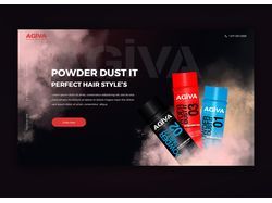 Дизайн сайта Канадской продукции от "AGIVA"