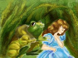 Иллюстрация к книге Дюймовочка