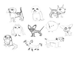 Дизайн персонажей-собак