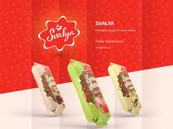 Дизайн упаковки для сырков «Svalya»