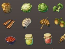 Fantasy RPG food icons