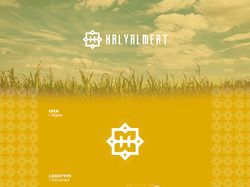 HalyalMeat / Доставка еды (Лого+ фир.стиль)