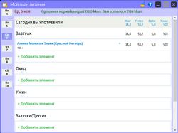 MyMealPlan. Мой план питания