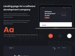 Дизайн сайта для студии по разработке ПО