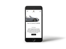 Промо сайт New 911 Carrera S Cabriolet