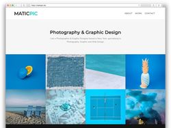 MATICPIC - портфолио для фотографа/дизайнера