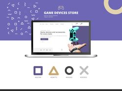 Online store UI/UX Web Design page