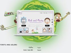 Landing Page для Rick and Morty