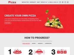 Pizza верстка главной страницы